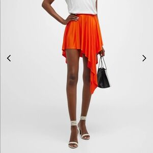 Stella McCartney orange mini skirt